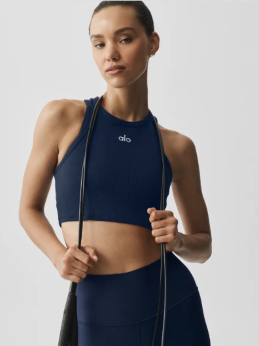 Alo Yoga Aspire Tank Navy NWT S M L